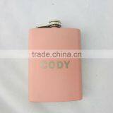 Different color and style painting stainless steel hip flask