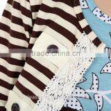 2016 Christmas Yiwu Kaiya New Fashion 3 Pieces Coat Dress and Pant Baby Girl Boutique Clothing Sets thumbnail-4