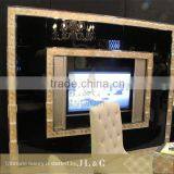 2014 Dark tv Cabinet With Oxhide Leather, JH14-06 From China Supplier-JL&C Furniture thumbnail-4