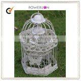 Low Price Shabby and Chic Garden Decor Metal Square Bird Cage thumbnail-3