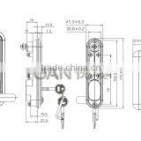 High Security Metal Cabinet Door Lock for Steel Filing Cabinet and Office Cabinet thumbnail-3