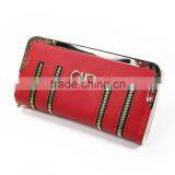 2015 New Fashion Unique Design Ladies Double Zipper pu Handbag thumbnail-6