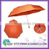 Polka Dot 5 Fold Mini Umbrella With Lace