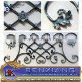 Steel Decorative Garden Fence Iron Main Gate Wrought Iron Metal Rosette Fence Flower Panels