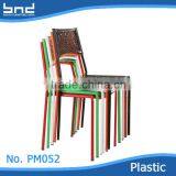 China supplier plastic stacking chairs for dining room