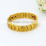 Unique Product High Polish Magnetic Full Gold Bracelet Designs Men thumbnail-1