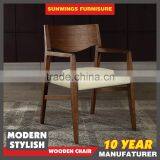 Factory Price Popular Wood and pu Chair With Table and Chair for Set thumbnail-1