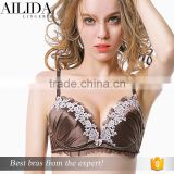 HOT New Style Ladies Appique Pattern Breathable Push Up Bulk Bras