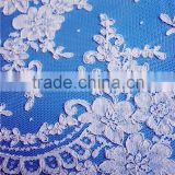 Nylon French Lace Fabric For Wedding Dress