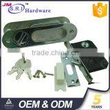 European Style Hotel Oval Zinc Alloy Glass Sliding Door Lock thumbnail-2