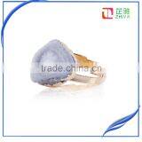 New Design!!Natural Crystal Quartz Druzy Ring Natural Gemstone Ring thumbnail-3