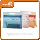 Colorful Clear Transparent Cosmetic Pvc Bag With Zipper and Handle thumbnail-2