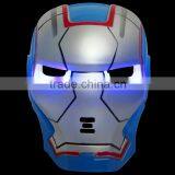 Popular Party Full Face Led Iron Man Eye Mask,super Hero Mask