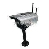 Silver Excellent Quality Double 24 Hours Wireless LED Flashing Dummy Security Camera thumbnail-1