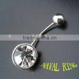 Fashion Crystal Body Piercing Ring Navel Slave Rings Jewelry Wholesale