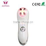 OEM EMS & Led light therapy facial beauty care device with 6 led therapy