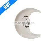 Promotional Gif Ceramic Porcelain Moon Shaped Plate thumbnail-1