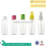 Perfume sprayer toning lotion empty spray bottle plastic white atomizer 50ml