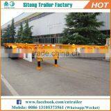 High Quality 20ft 40ft Container Hauling Trailer Customized Skeletal Semi Trailer thumbnail-5
