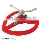 Rotary Metal 3-Arm Sprinkler With Metal Heart Shape Base For Garden thumbnail-1