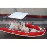 China Manufacturer New 17' RIB Rigid Hypalon Inflatable Sport Fishing Boats for Sale thumbnail-6