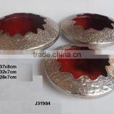 Nickel Out Side and Red Colours in Side Aluminium Votive Can be in Any Colour thumbnail-1