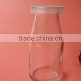 180ml Round Shape High Glass Milk Yogurt Bottle With Cap thumbnail-1