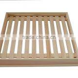 High Quality Simple Hollow Wood Tray Wooden Serving Trays thumbnail-2