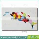 Handmade Contermporary Abstract Tropical Fish Painting thumbnail-4