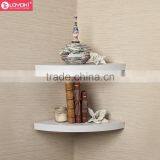 Hot Sale Large Radial Floating Shelf Set of 2 MDF Wood Home Wall Decoration Wall Mounted Corner Wall Shelf thumbnail-2