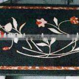 Marble Inlay Dining Table Top, Pietra Dura Marble Table Top thumbnail-1