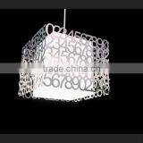 Wholesale Custom Painted Acrylic Plexiglass Handmade Number Lampshade thumbnail-4