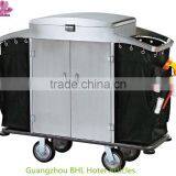 Stainless Steel Housekeeping Trolley Cleaning Cart for Hotel thumbnail-1