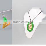 Set of Necklace and Earrings, Made of Natural Horn and Lacquer in Vietnam Code: KS_VTC15 thumbnail-1