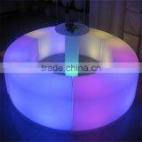 LED Colorful Garden Dining Table Bench Seats /classic Wicker Snake Bench