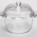 High Quality Clear Glass Cooking Pot With Glass Lid thumbnail-1