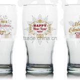 8oz 9oz 10oz 12oz 15oz Christmas Snow Deer Bird Glass Mug Water Glass Cup Set Drinking Cup Set for Promotion thumbnail-4