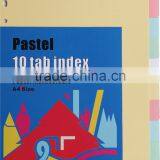 Pastel Color 10 Tab index