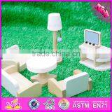 2016 Newest Baby Wooden Doll Furniture, Top Fashion Kids Wooden Doll Furniture, Best Chiodren Wooden Doll Furniture W06B045 thumbnail-3