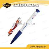 Promotion Custom Logo Transparent Advertising Plastic Ball Pen thumbnail-2