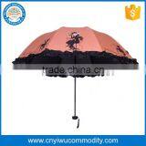 Promotion Beautiful Lattice Design Automatic 2 Folding Umbrella Rain Umbrellas