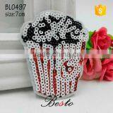 Custom Wholesale Bow Sequin Butterfly Applique for Garment thumbnail-5