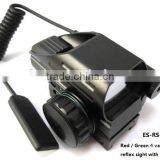 Erains TAC Optics Tactical Reflex Sight With 4 Variable Red Dot Reticles Scope With Red Laser Sight Attached thumbnail-4