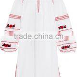 Latest Boho Clothing Mexican Off-The-Shoulder Embroidered Cotton Mini Dress Design For Ladies Machine Embroidery HSD5855 thumbnail-5