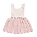 Wholesale Baby Girl Boutique Frocks Newborn Princess Knitted Romper Dress thumbnail-6