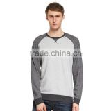 2017 Autumn Winter High Quality Men's Custom Long Sleeve Contrast Color T-shirt