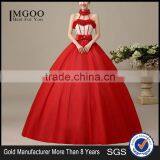 MGOO Dream Red Color Chinese Style Fairy Dancing Dress Halter Puff Prom Dress For Ladies L000122 thumbnail-1
