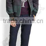 Ombre Bomber Jacket,fashion Subtle Ombre Effect Updates Jacket ,ribbed Trim Warmth Jacket thumbnail-1