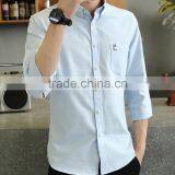 Zm35622a Casual Summer Tops Fashion Korean Slim Men's Blouse thumbnail-3