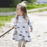 Priting Cartoon Mouse Boutique Girls Plain Cotton Dress thumbnail-1